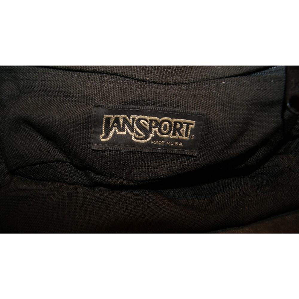 JanSport Black Waist Belt Bag Fanny Pack Made in USA Vintage 90s Hiking - Picture 2 of 8